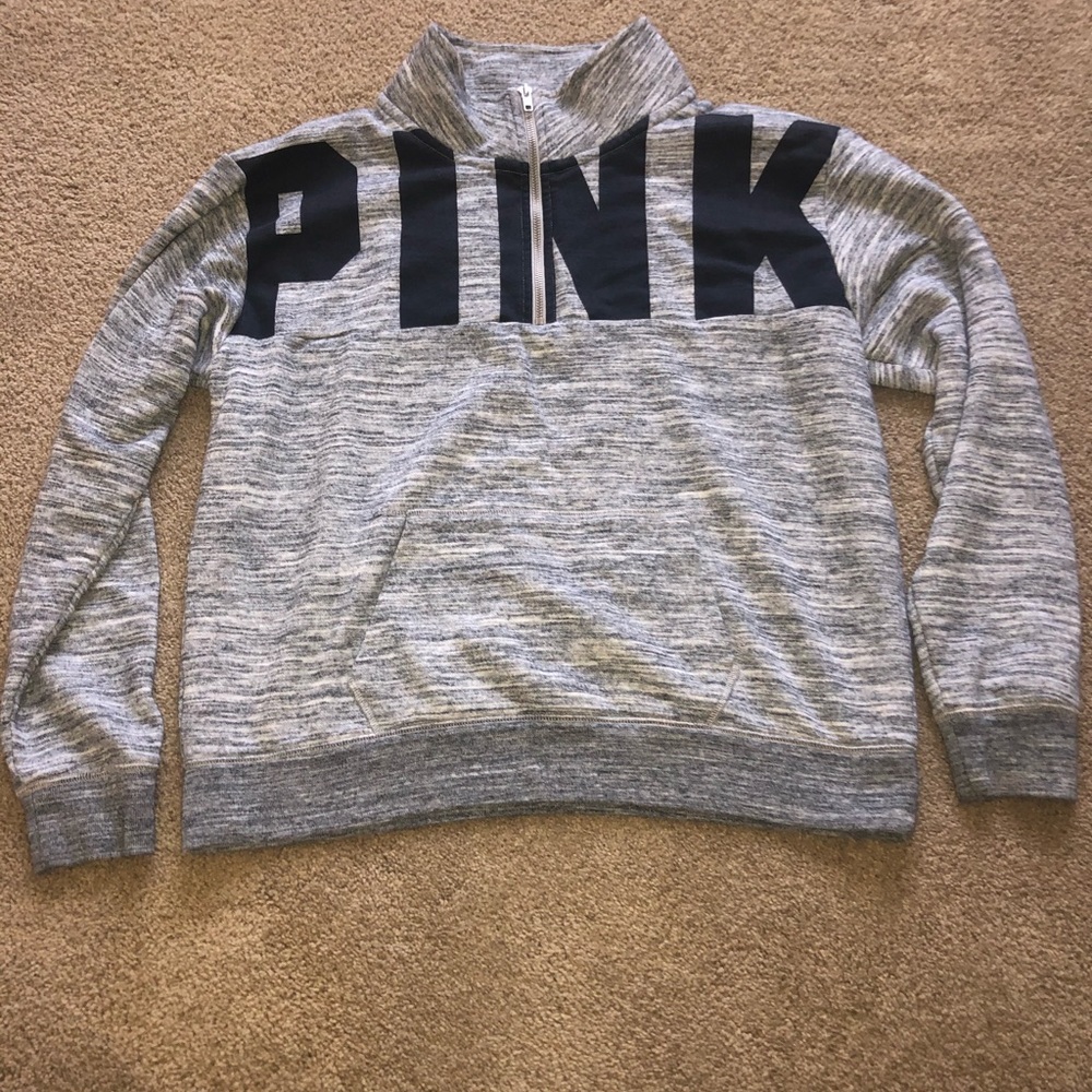 Gray PINK zip up